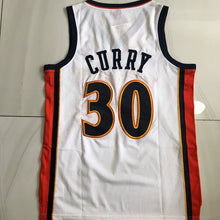 Load image into Gallery viewer, Fully embroidered Golden State No. 30 Curry jersey retro tram yellow AU embroidered basketball uniform men&#39;s and women&#39;s vests and shorts
