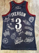 Load image into Gallery viewer, 76ers Allen Iverson No. 3 retro embroidery AU embroidered jersey shorts Nuggets men&#39;s and women&#39;s vest basketball uniform
