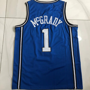 Fully embroidered Magic No. 1 McGrady jersey retro AU basketball uniform Hardaway shorts men and women sports vest trend