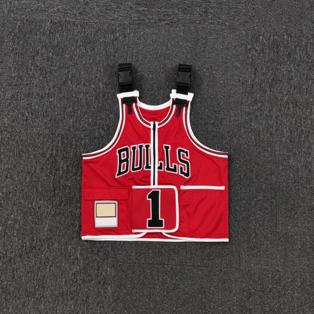 Geechoosemoney Chicago Bulls Rose remake vest