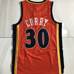 Fully embroidered Golden State No. 30 Curry jersey retro tram yellow AU embroidered basketball uniform men's and women's vests and shorts