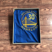 Load image into Gallery viewer, Fully embroidered Golden State No. 30 Curry jersey retro tram yellow AU embroidered basketball uniform men&#39;s and women&#39;s vests and shorts
