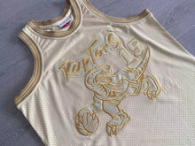 Load image into Gallery viewer, Dense embroidery version of the Raptors No. 15 Carter jersey full gold retro embroidery basketball uniform men and women sports vest trend
