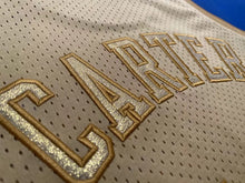 Load image into Gallery viewer, Dense embroidery version of the Raptors No. 15 Carter jersey full gold retro embroidery basketball uniform men and women sports vest trend
