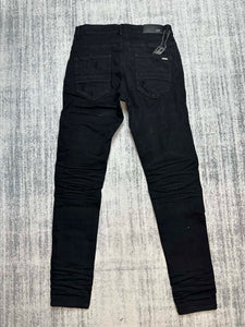 Trendy brand new washed distressed cashew flower skinny jeans with slight stretch and slim fit