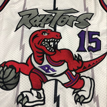 Load image into Gallery viewer, Dense embroidery version of the Raptors No. 15 Carter jersey full gold retro embroidery basketball uniform men and women sports vest trend
